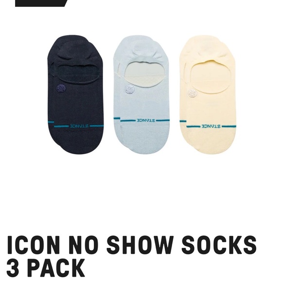 Stance icon no show socks. 10 prs women’s sz medium. 9 icon & 1 different style - Picture 1 of 6